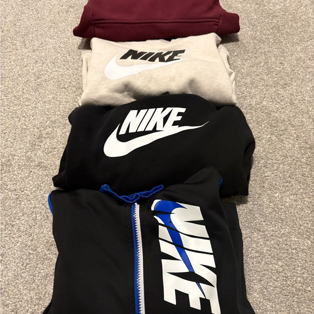 Nike Sweatshirt Collection - Maroon, Cream, Black, Blue